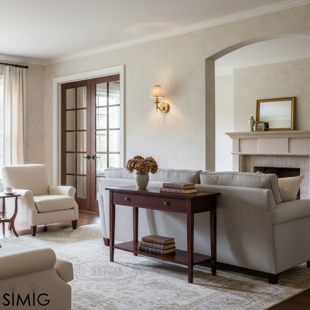 Tela Wall Light - Fabric Shade with Brass Frame for Living Room T655