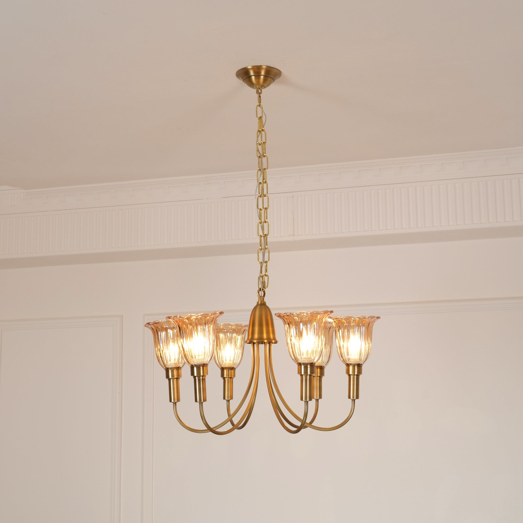 Columbia Brass Chandelier T1729