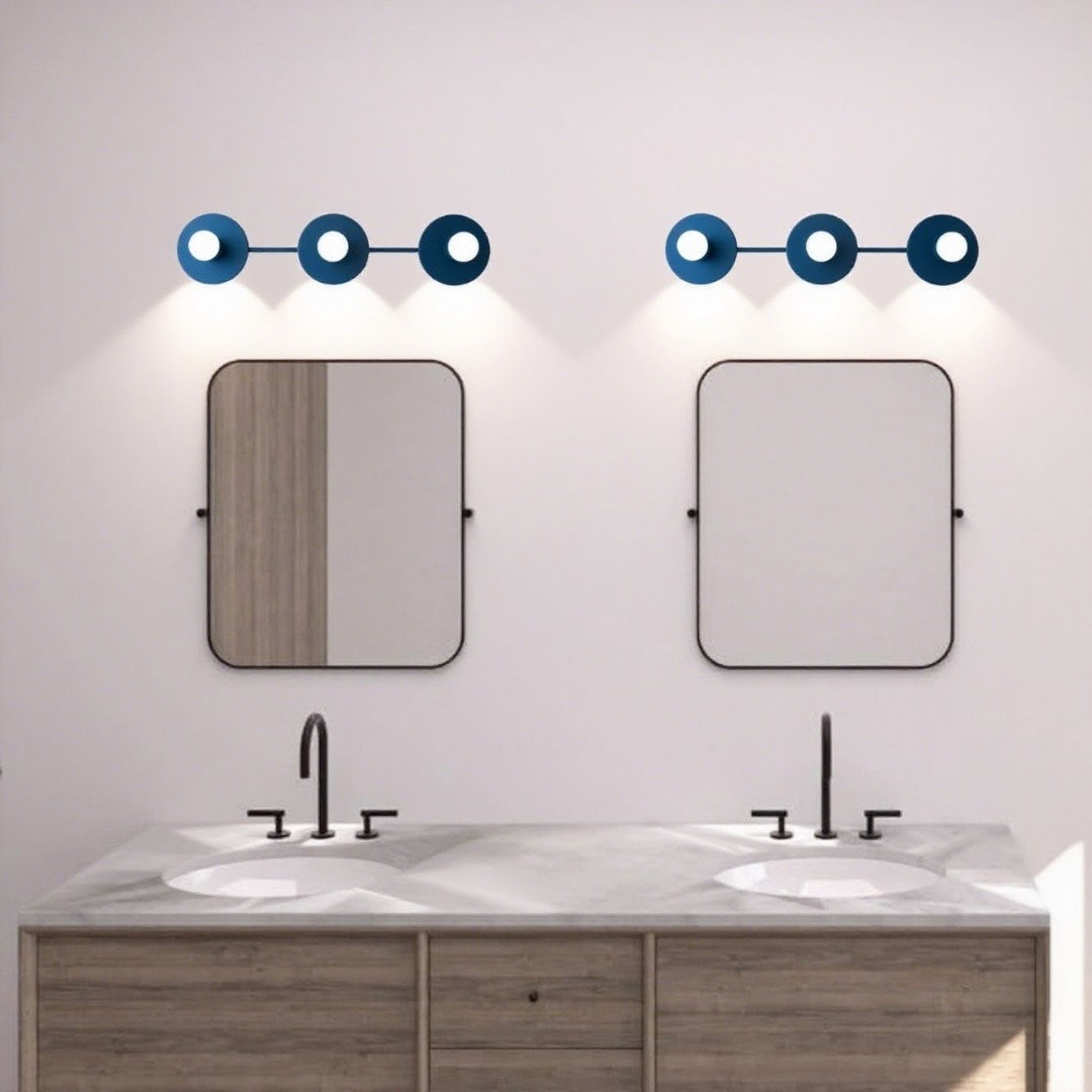 Model No. 5708 Modern Spherical Vanity Bathroom Lighting - 3 Light Vanity Light Fixture T253