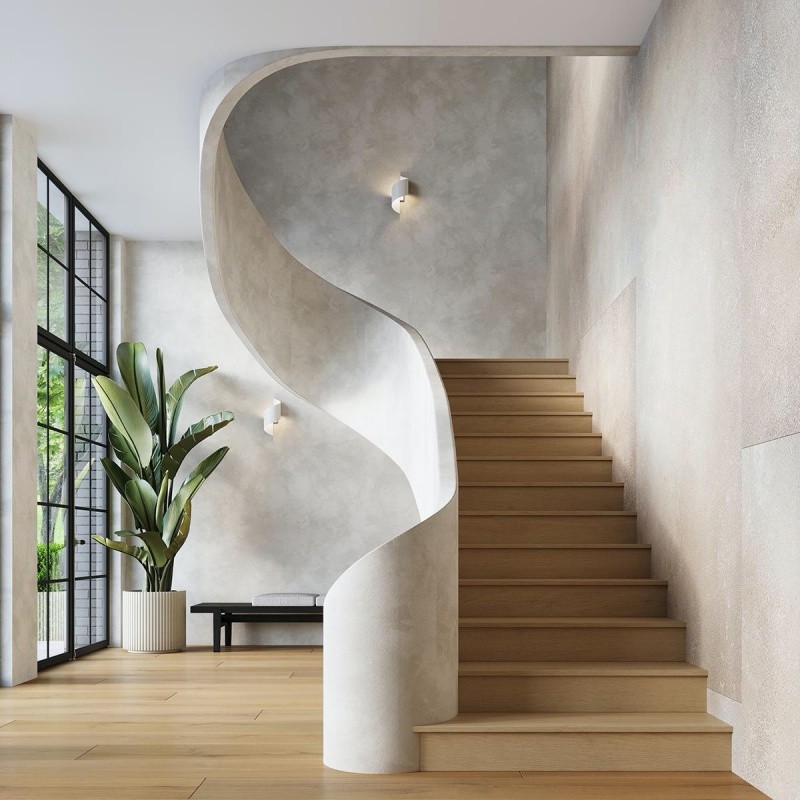 Modern Curl Twisted LED Wall Light M38