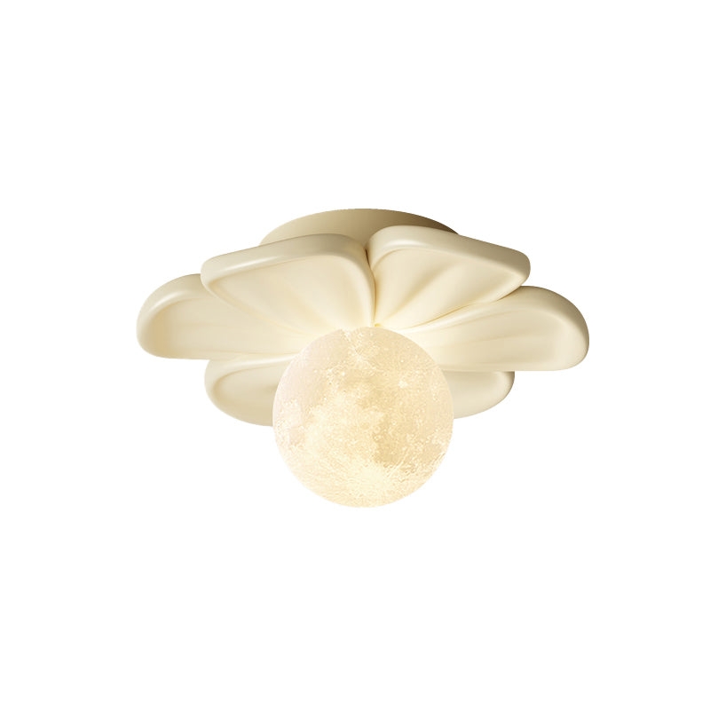 Cream Bloom Flower Ceiling Lamp T1632
