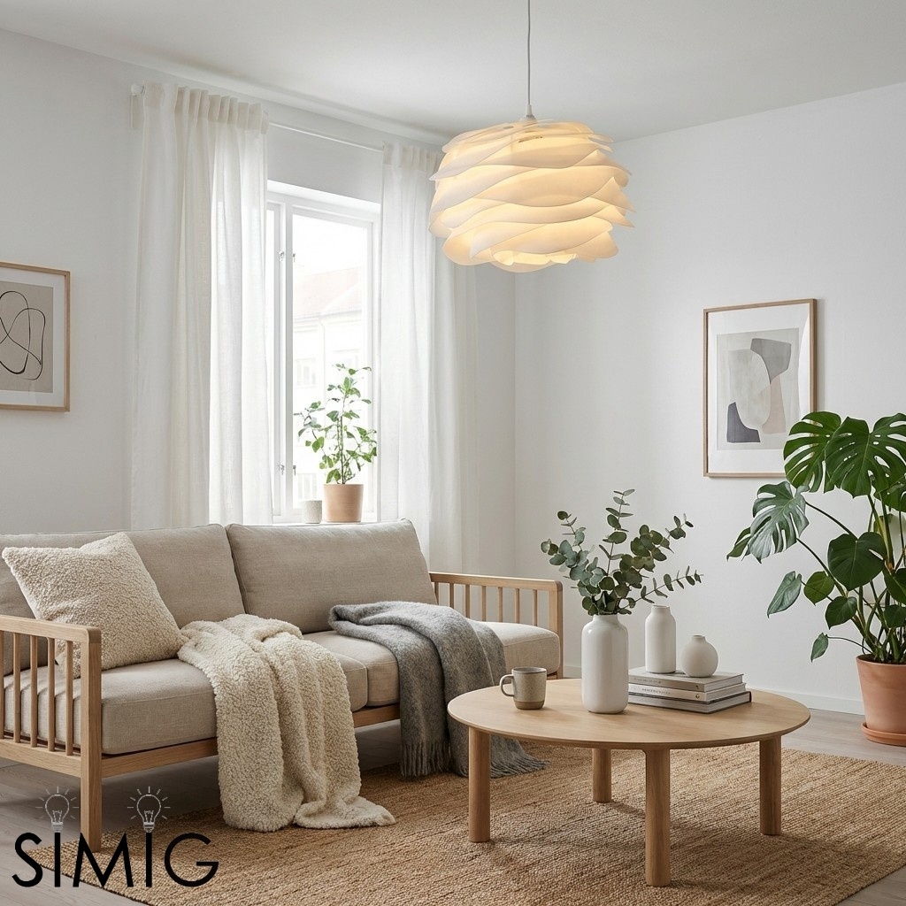 Rose Petal Sculptural Nordic Pendant Lamp - Lamp for Bedroom Glow S397