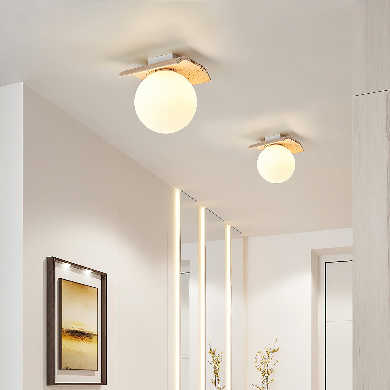 Bianca Globe Ceiling Lamp T1913