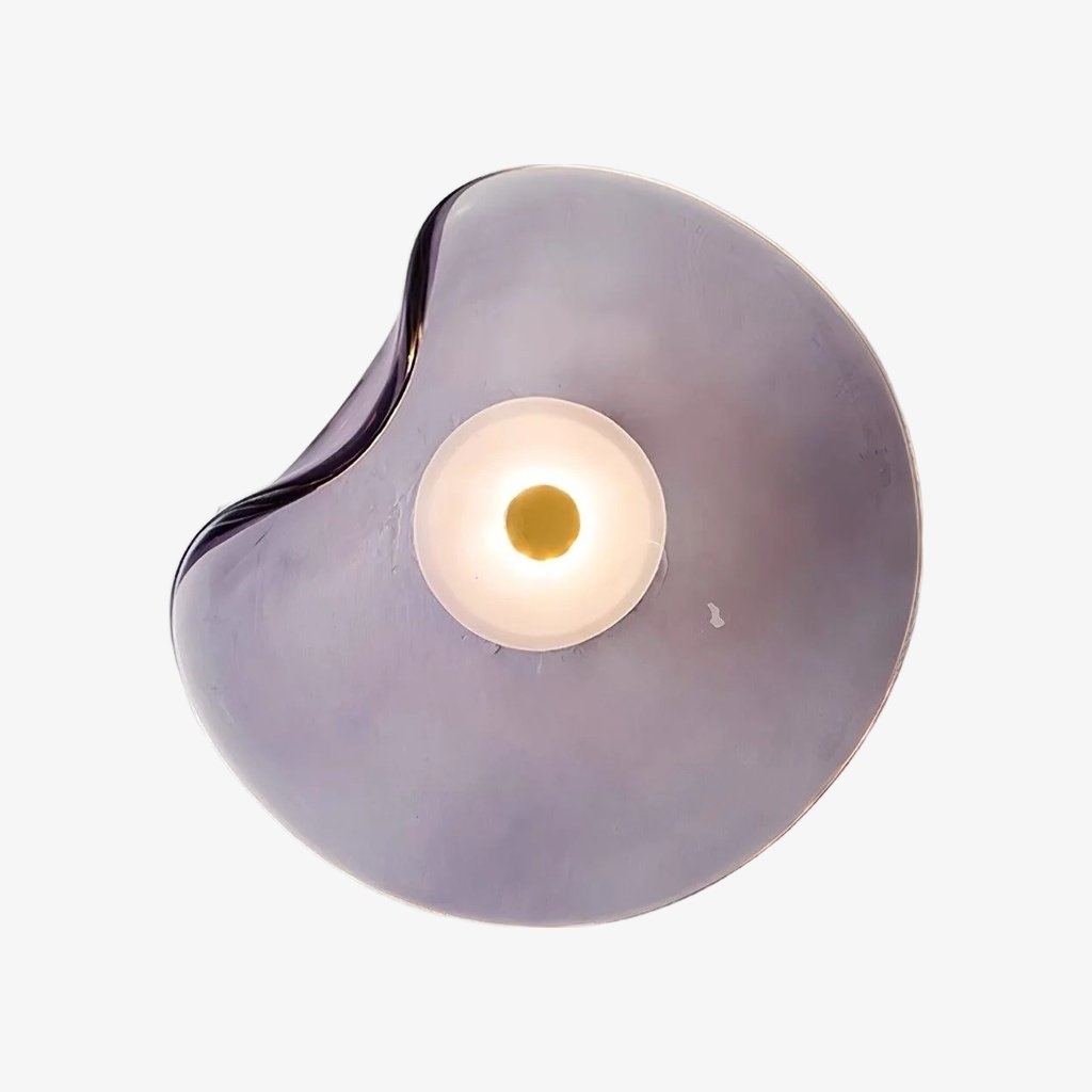 Lunacrest Curved Wall Lamp - Modern Metal and Glass for Hallway T584