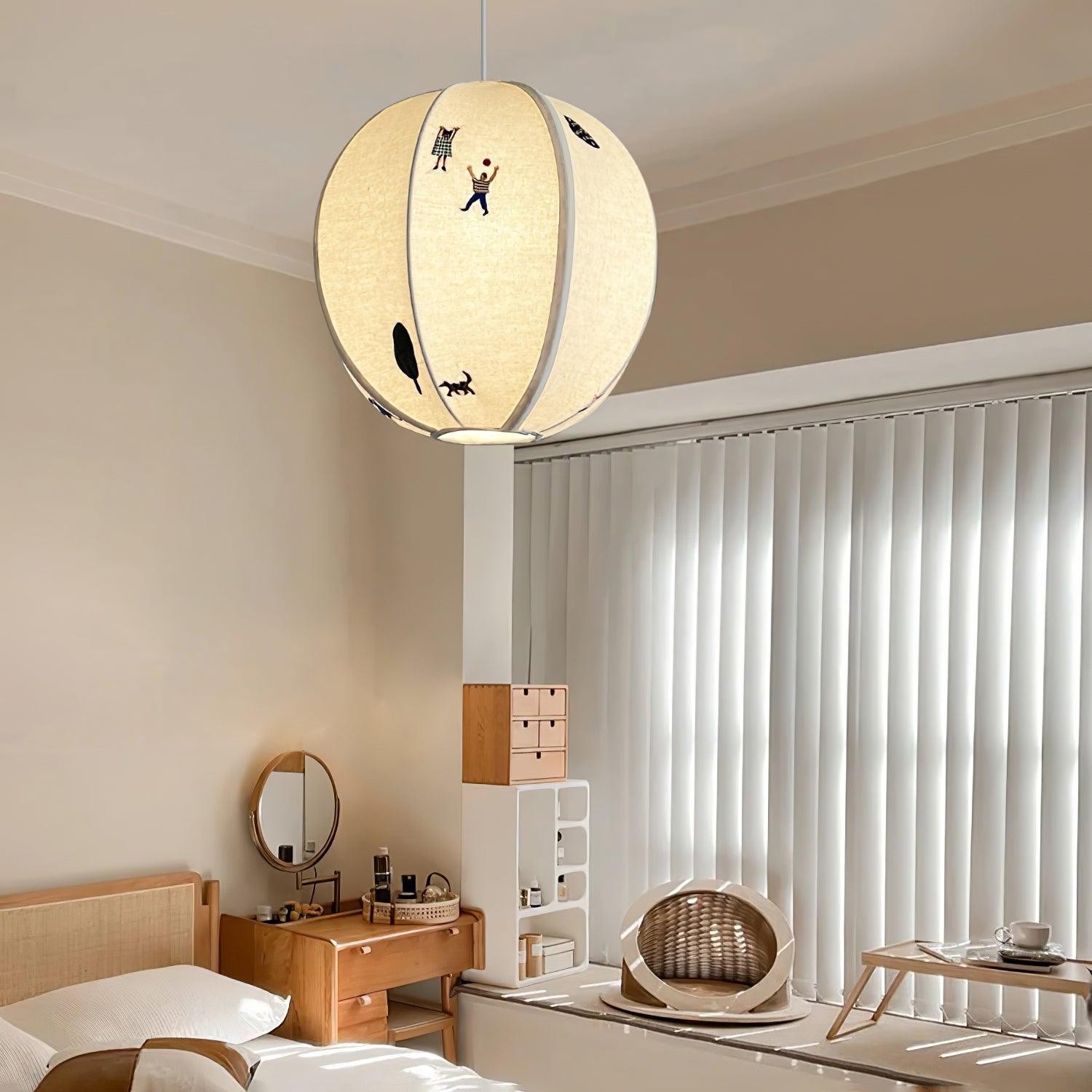 Park Embroidered Textile Pendant Lamp M337