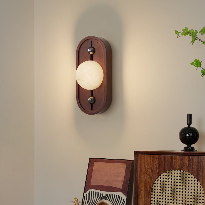 Bezel Alabaster Wall Lamp T1617