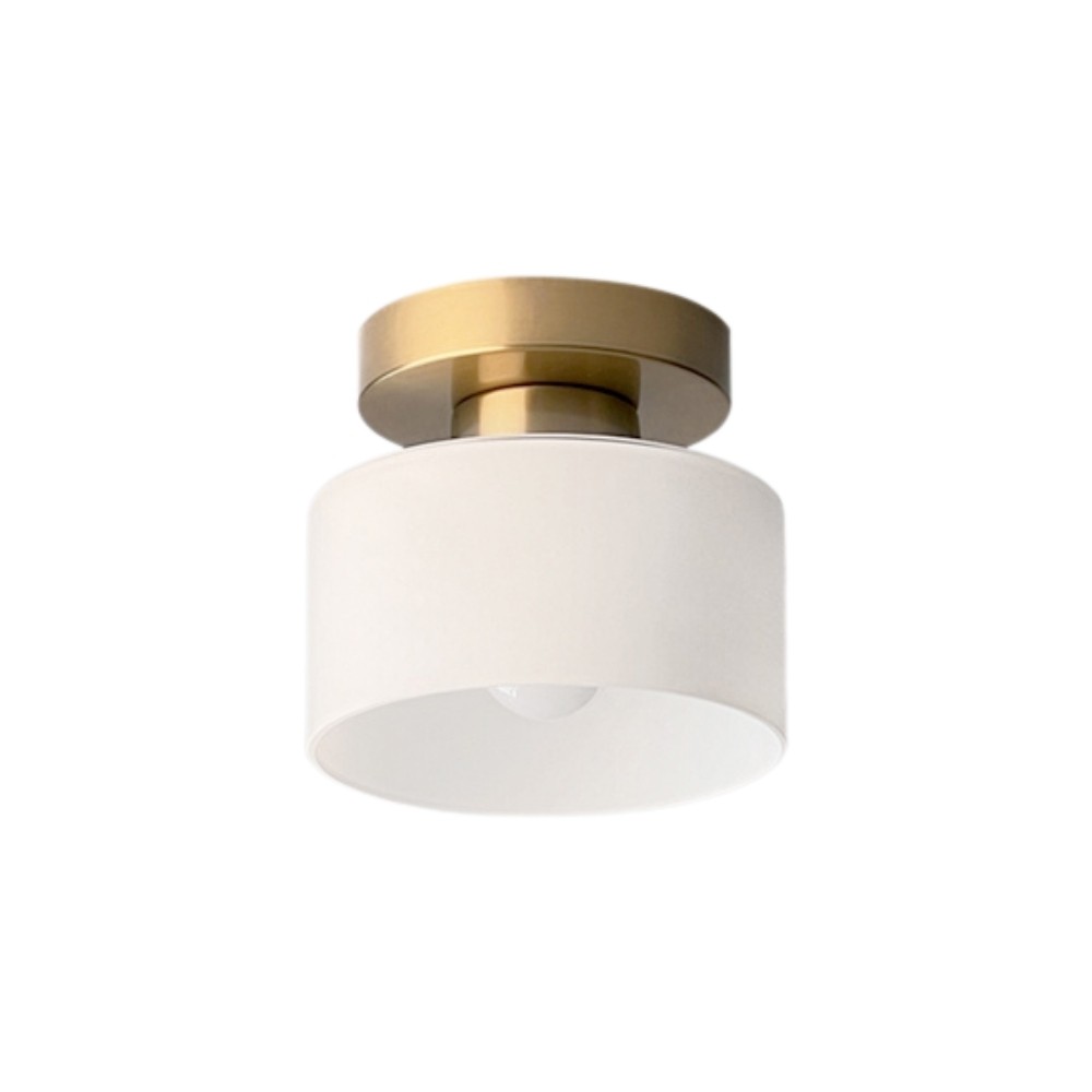 Morandi Cylinder Glass Ceiling Light – Colorful Touch For Hallway Spaces S216