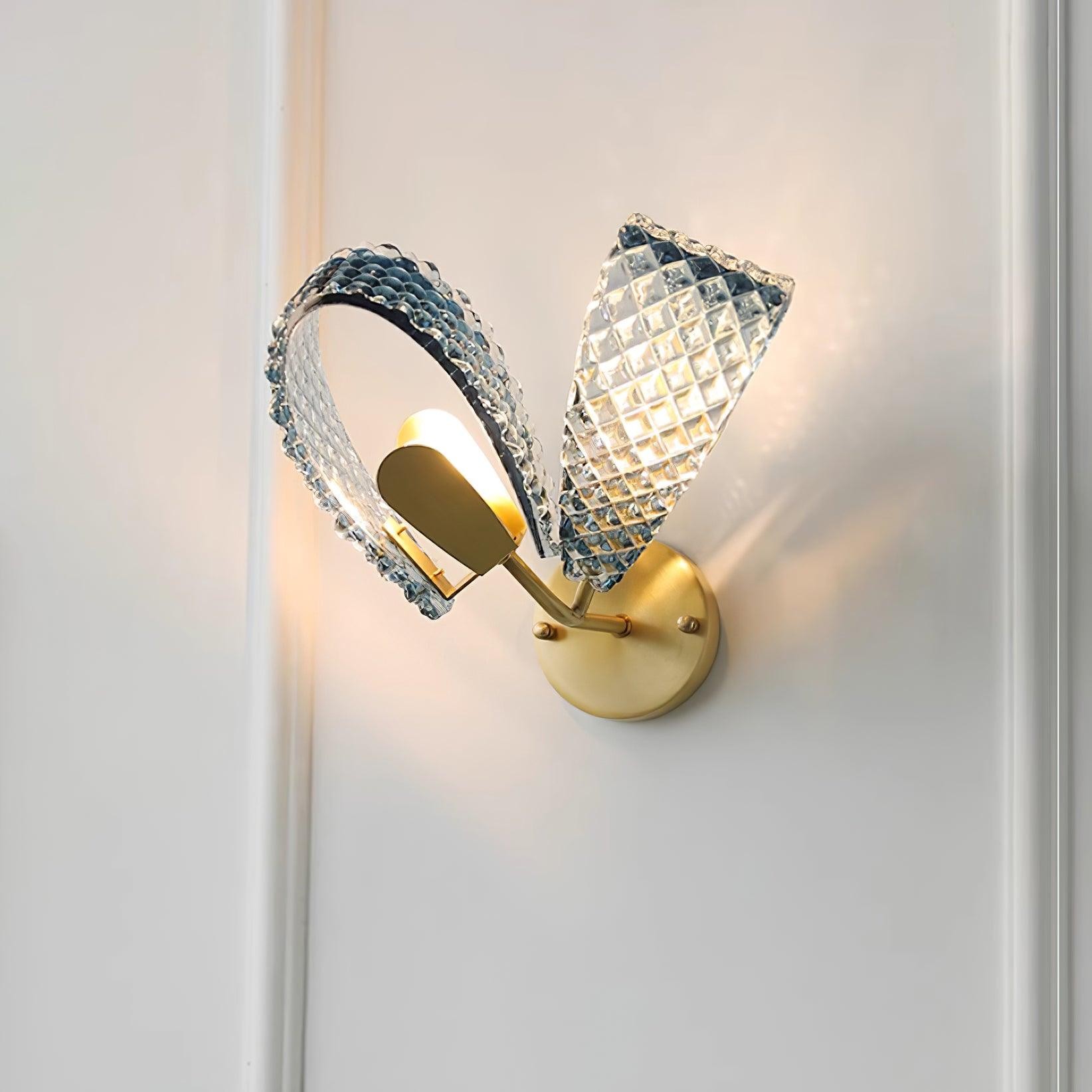 Creative Light Luxury Blue Ribbon Wall Lamp M182