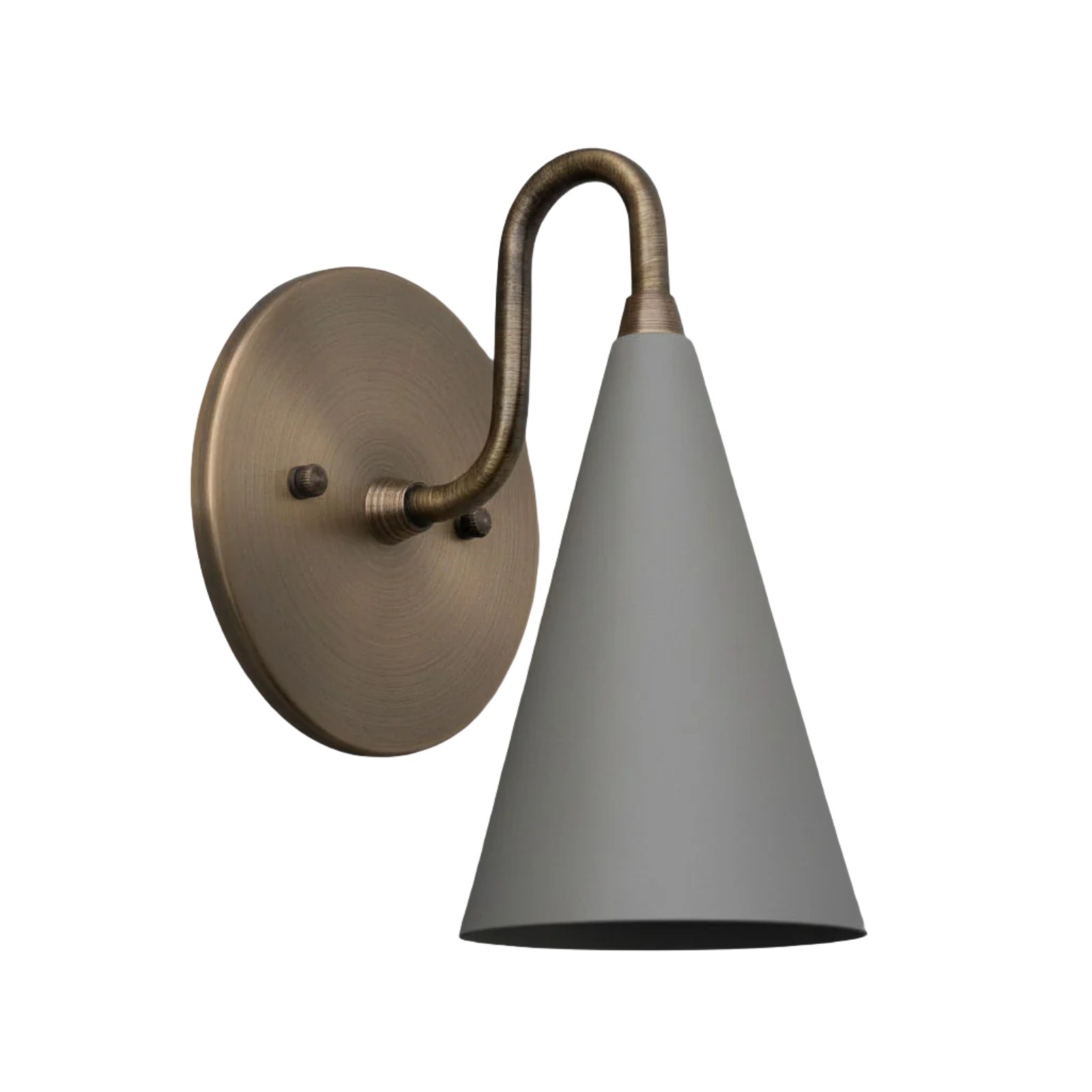 Minimalist Tall Brass Triangular Wall Lamp S307