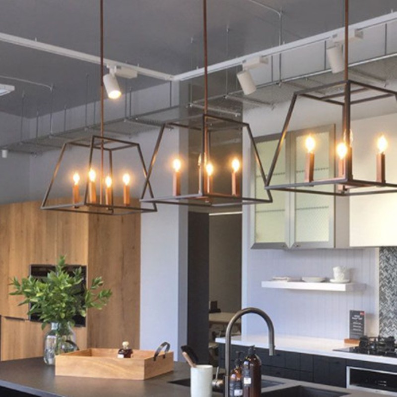 Trapezium Cage Pendant Light