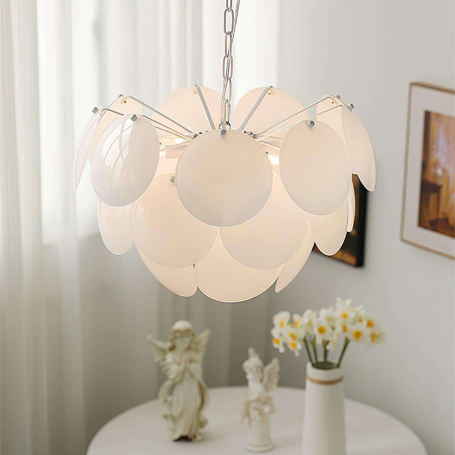 Luxury Fashion Luminous Petal Glass Chandelier M538