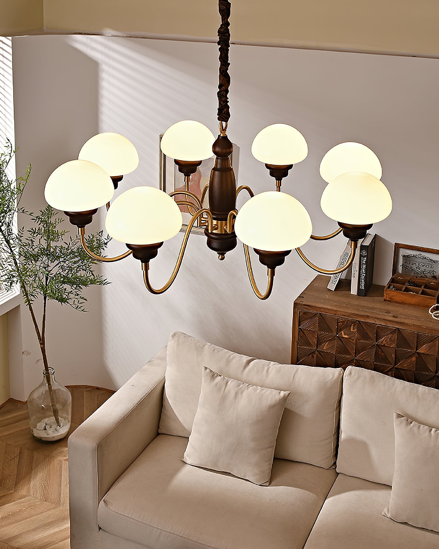American Retro Mushroom Chandelier M130