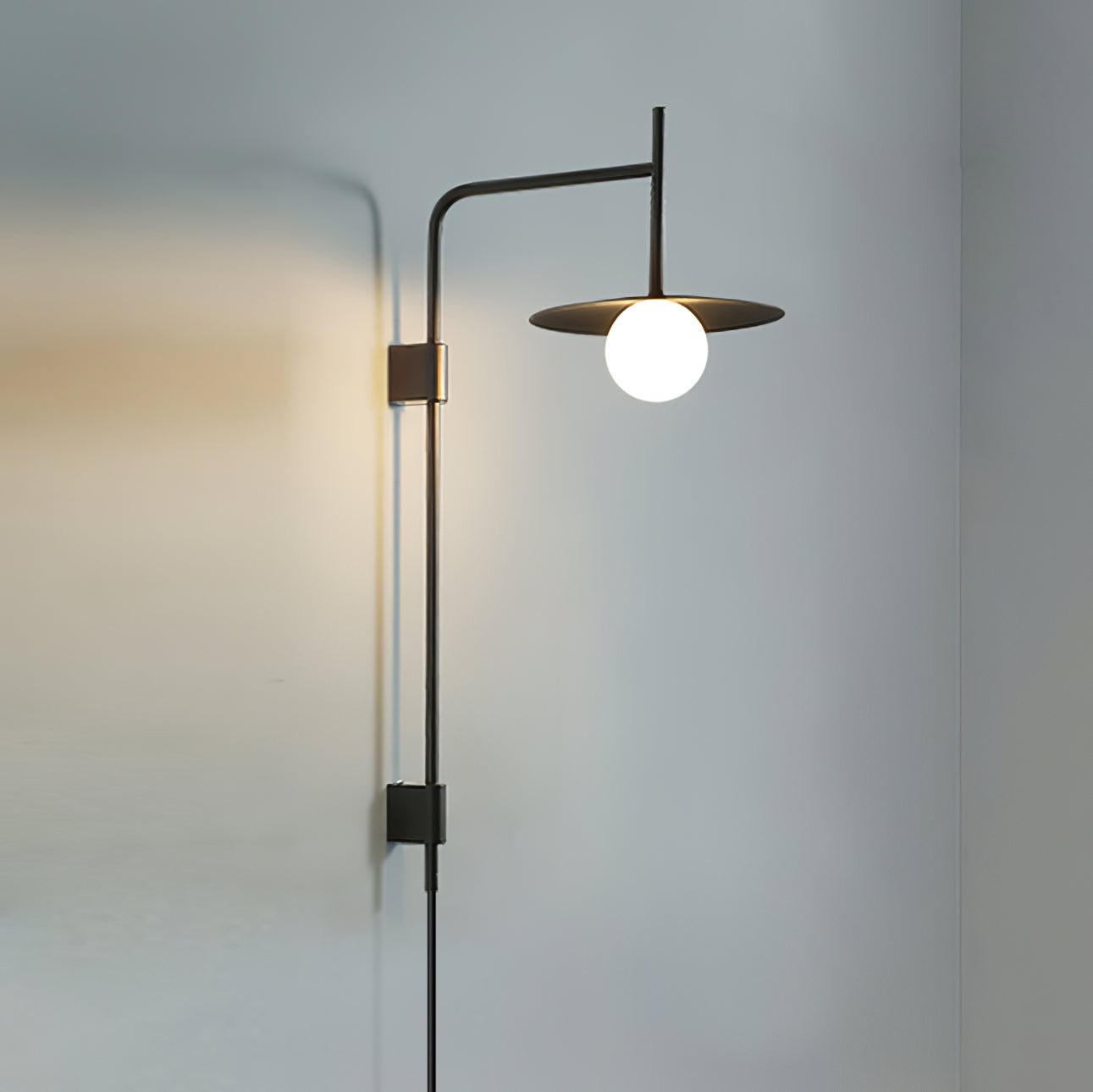 Nordic Swing Arm Wall Lamp for Living Room G26