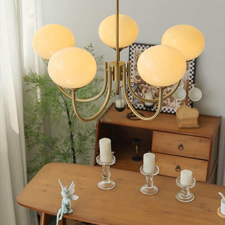 Bauhaus Glass Ball Marshmallow Chandelier S200