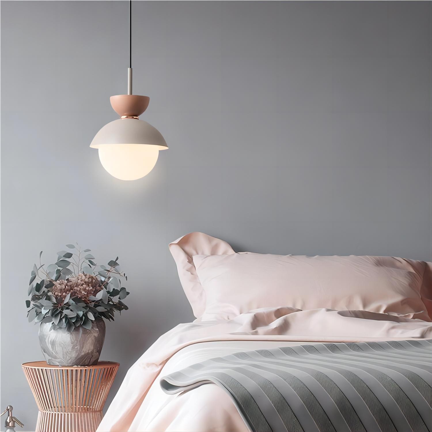 Scandinavian Macaroon Pendant Light with Aluminum for Bedroom