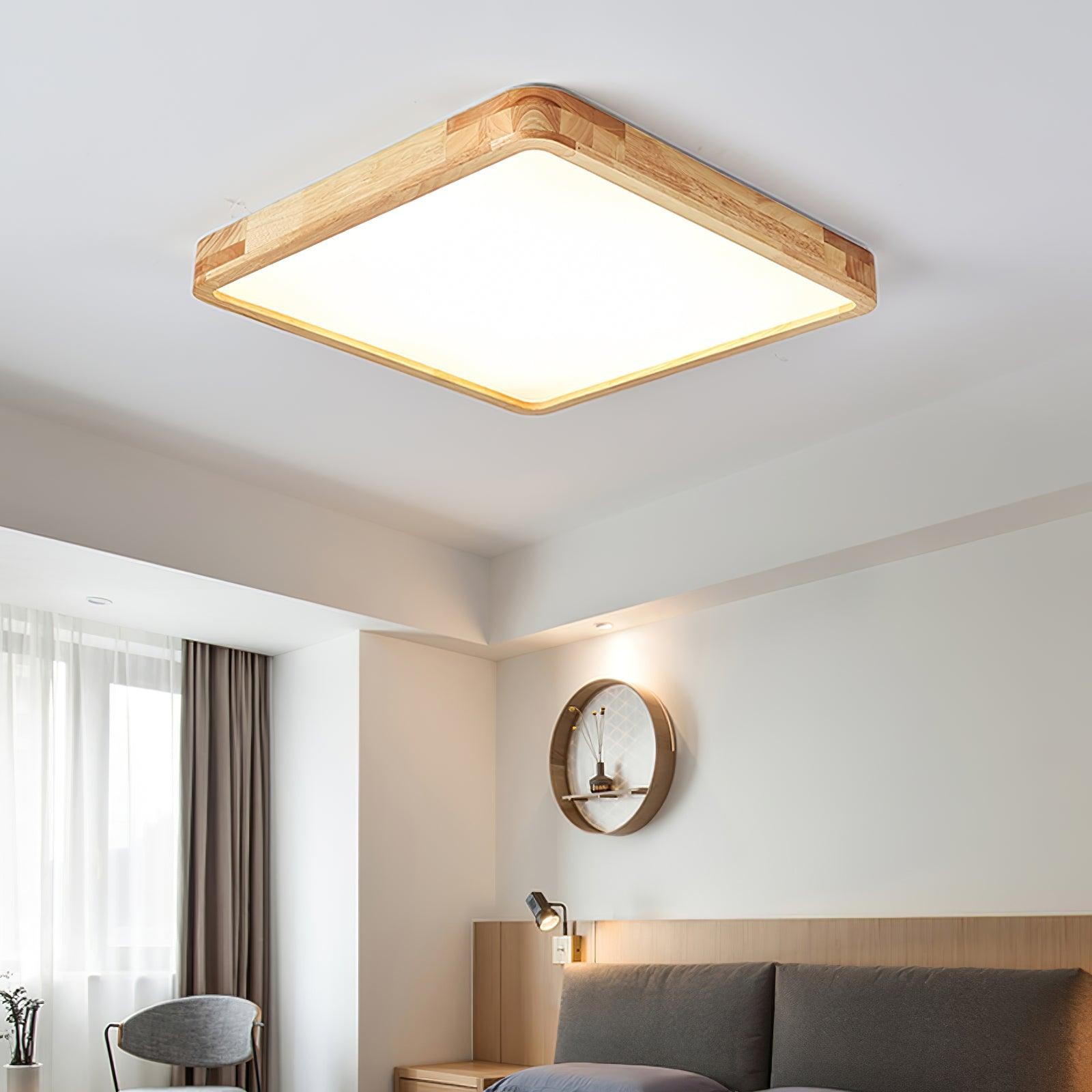 Wooden Geometric Ceiling Light M194