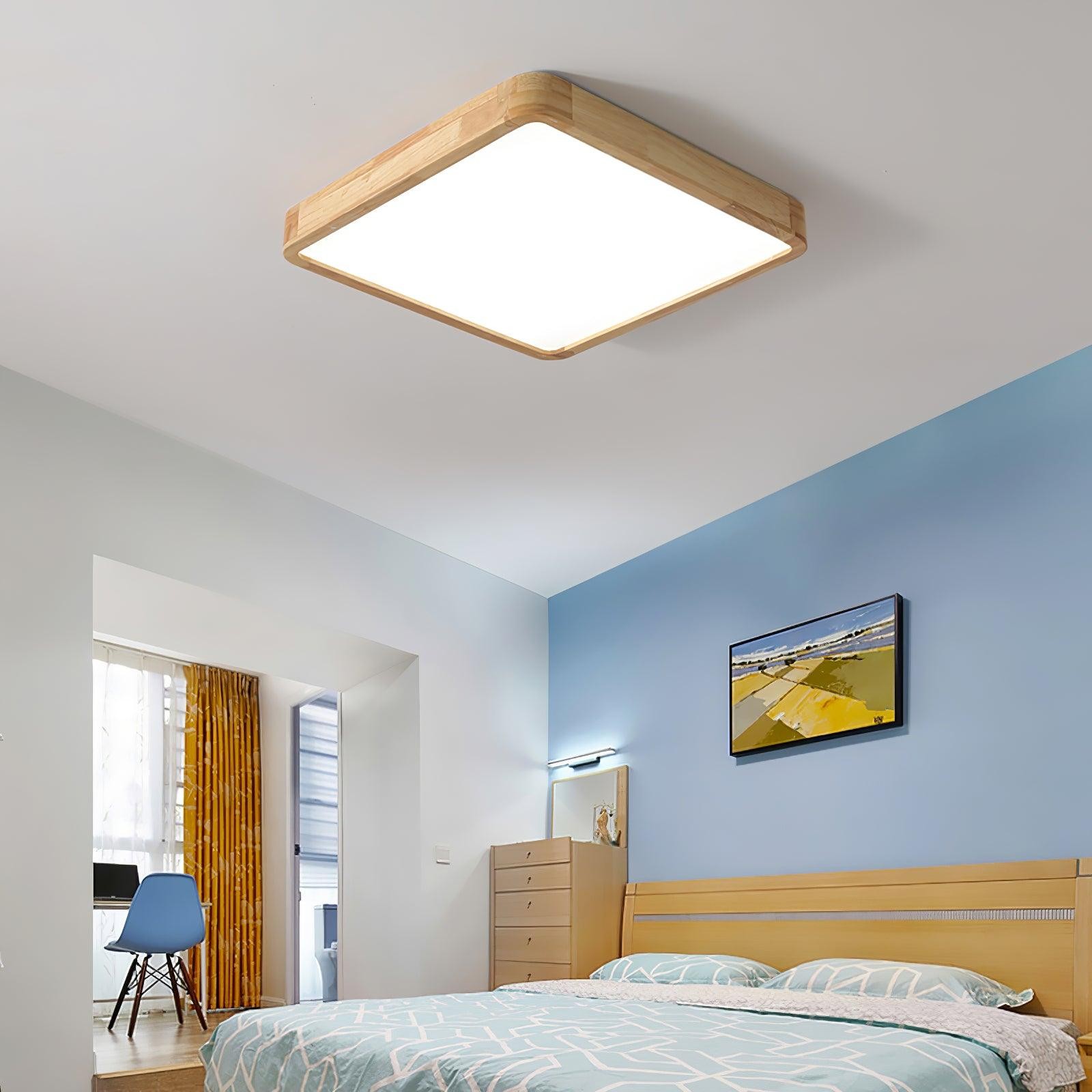 Wooden Geometric Ceiling Light M194