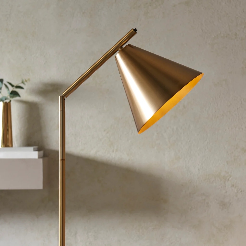 Oricone Modern Floor Task Lamp with Adjustable Arm - Cape Style Reading Light T998