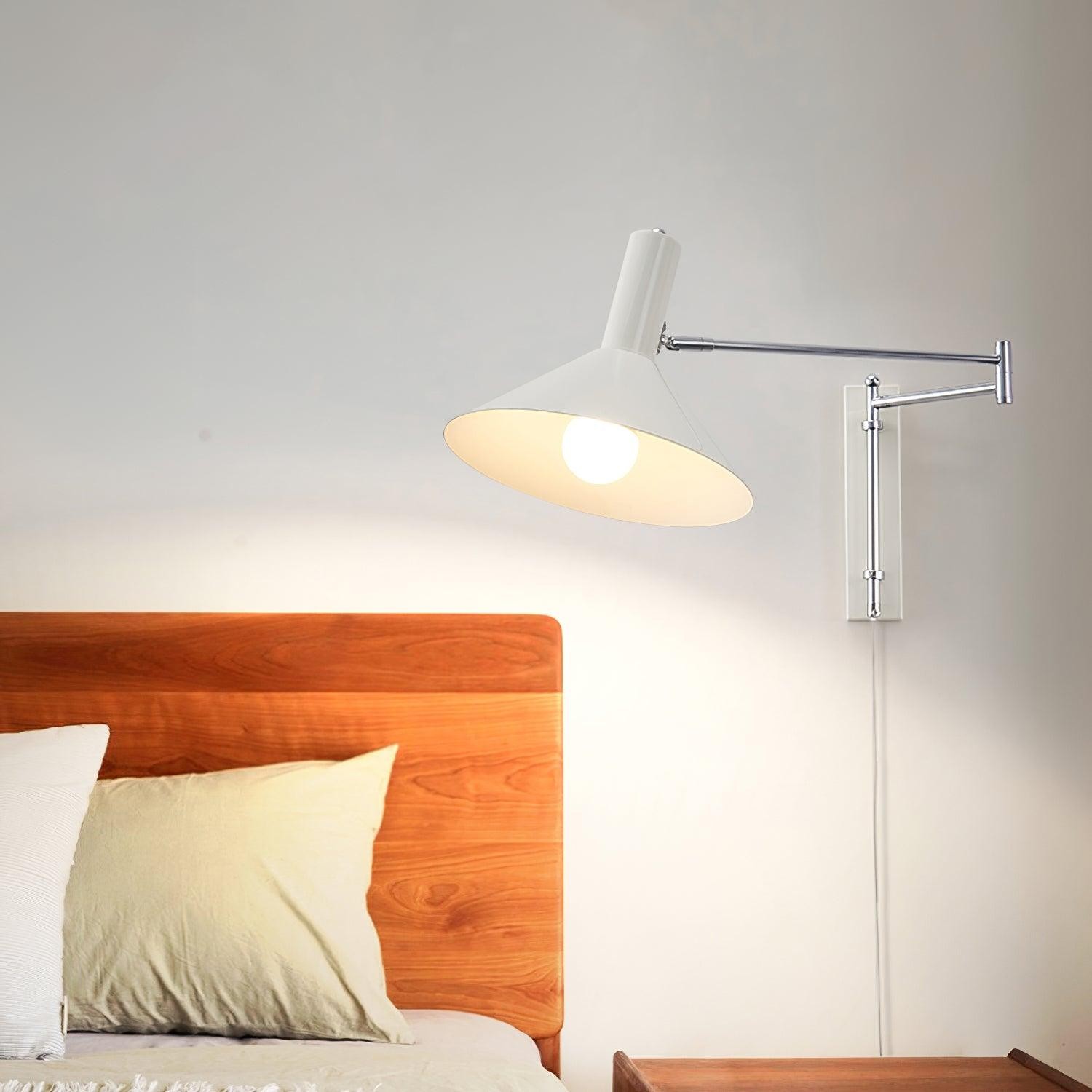 Classic Modern Swing Arm Adjustable Bedside Reading Wall Lamp M19