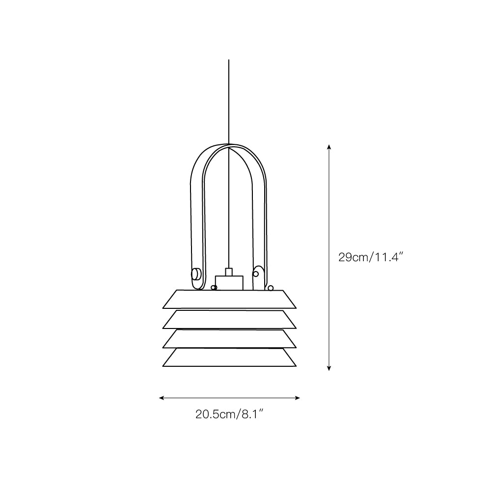 Minimalist Lantern Pendant Lamp T1644