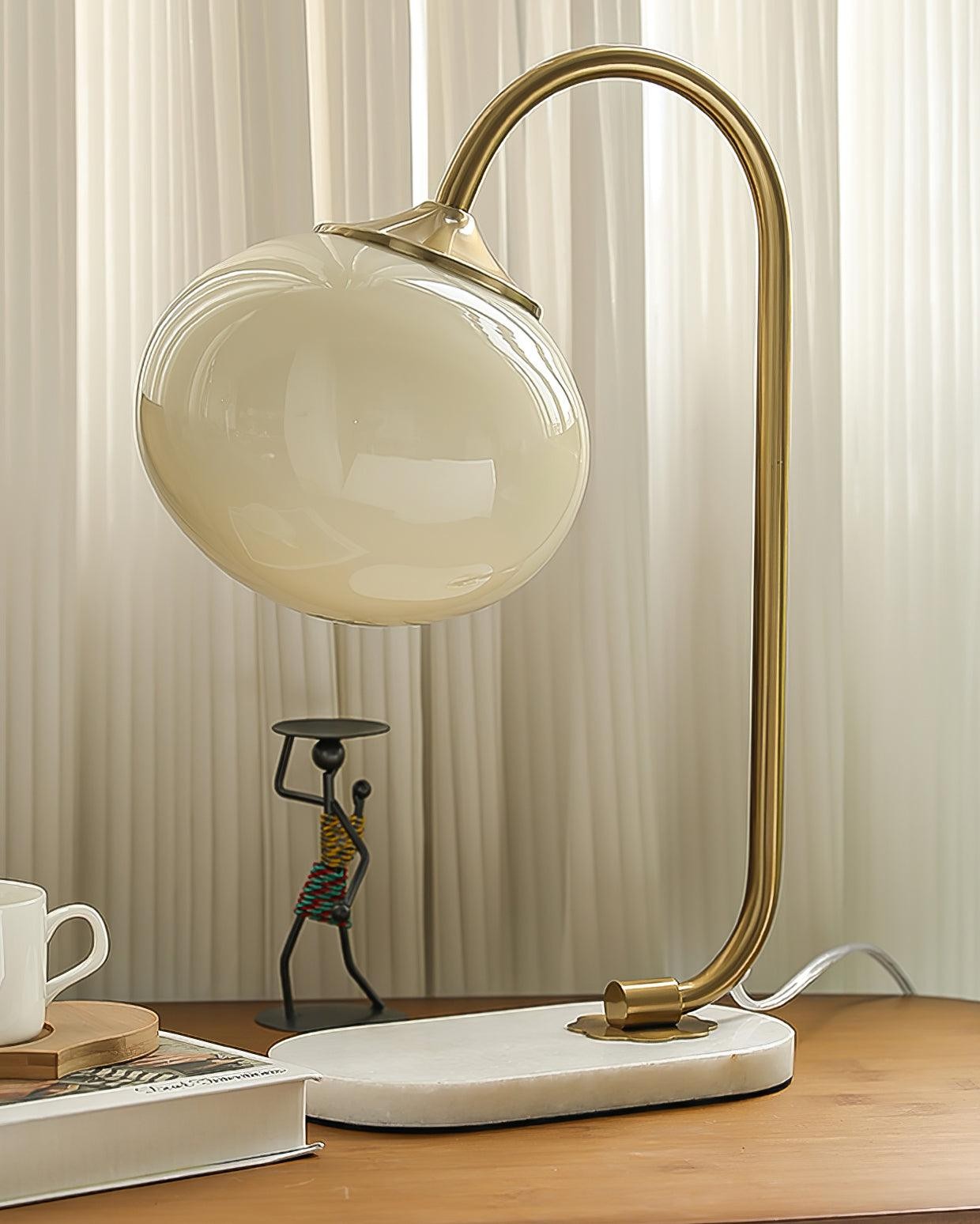 Scandinavian Cream Ball Table Lamp For Living Room M348