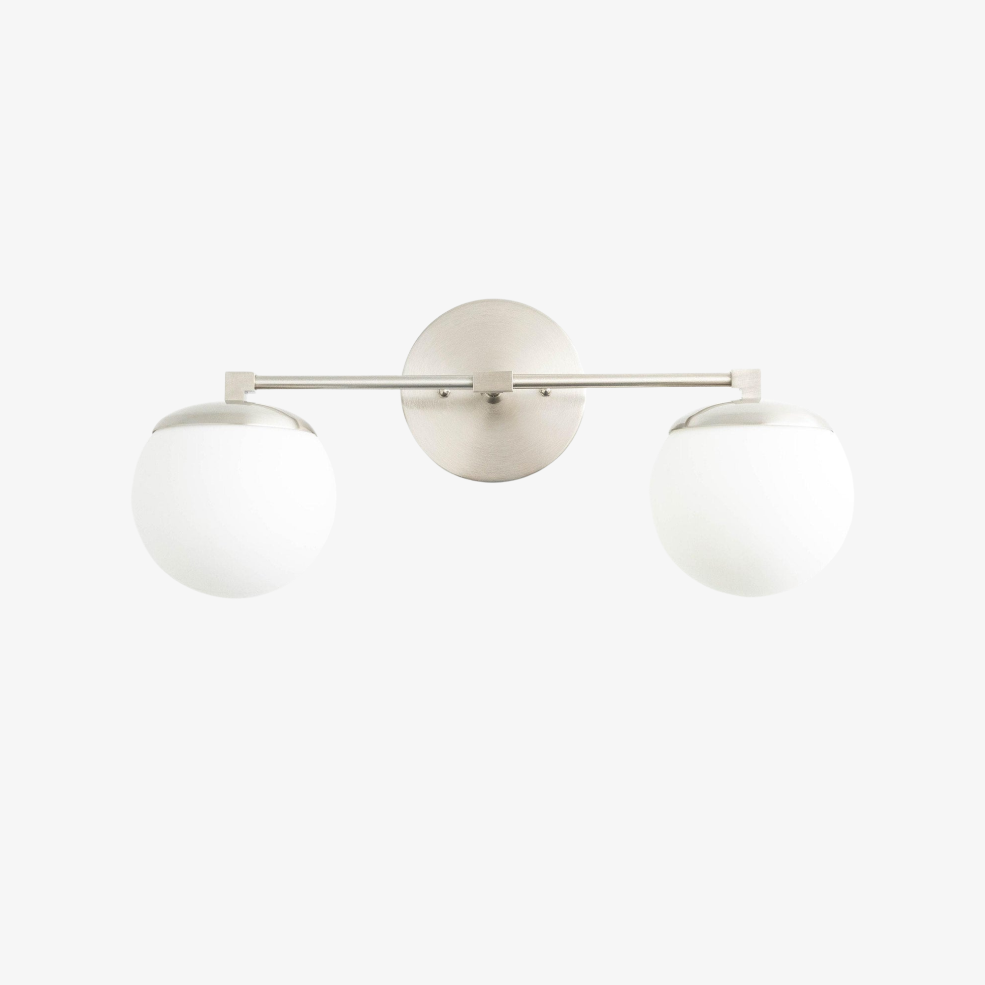 Glorica Glass Vanity Light - Art Deco Brass Wall Globe Fixture Modern T392
