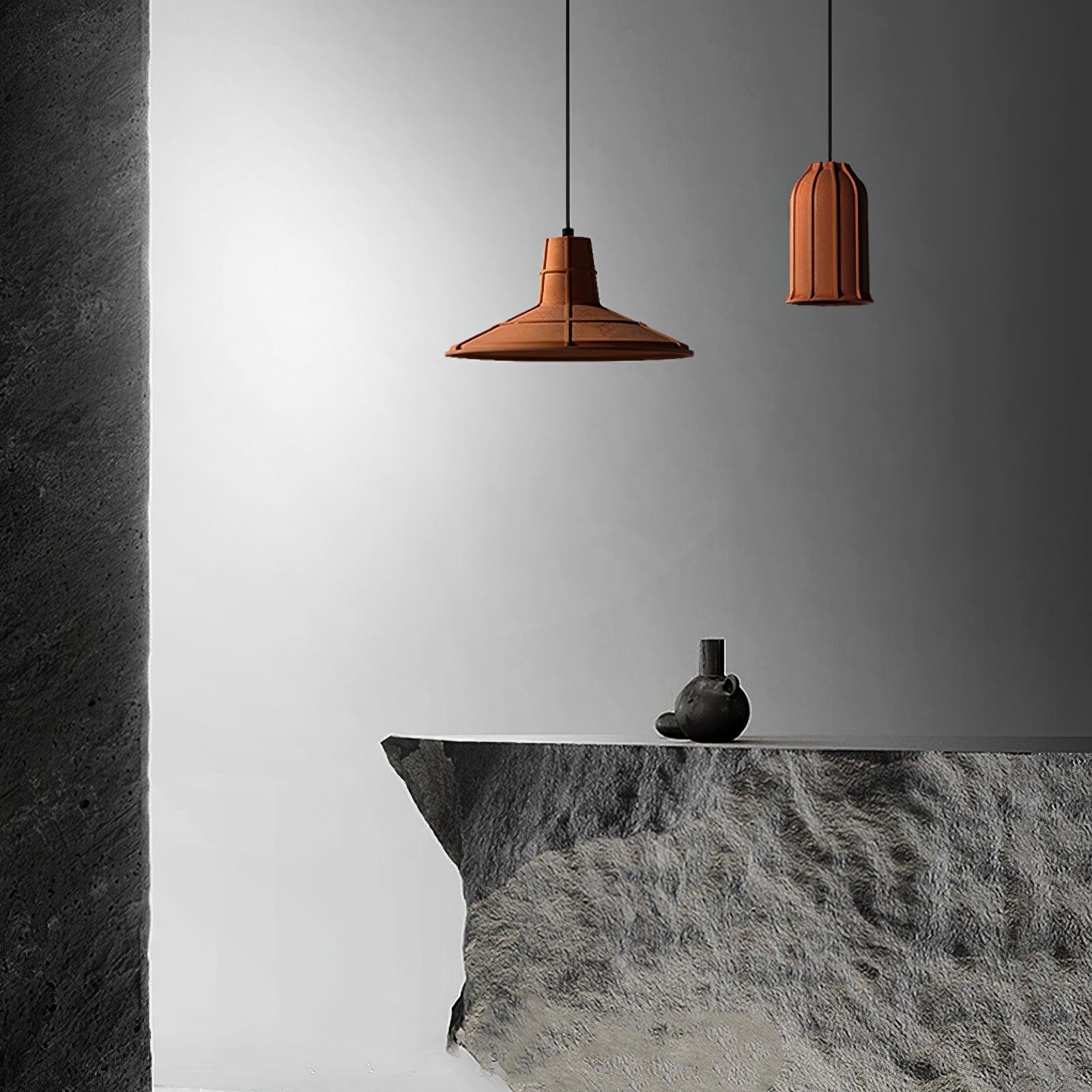 Industrial Style Cement Terracotta Craft Pendant Light M317