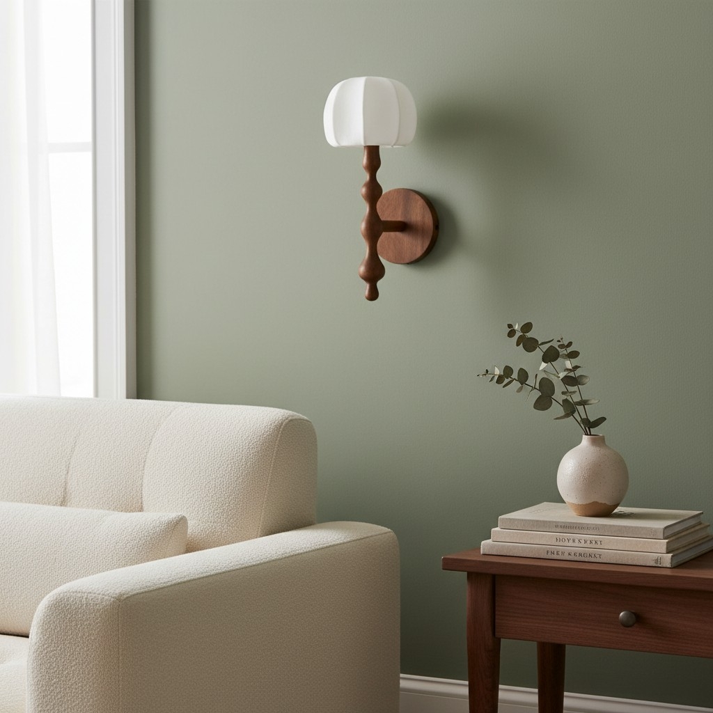 Savara Modern Curved Base Wall Light - Soft Diffused Fabric Shade for Hallways and Living Rooms T723