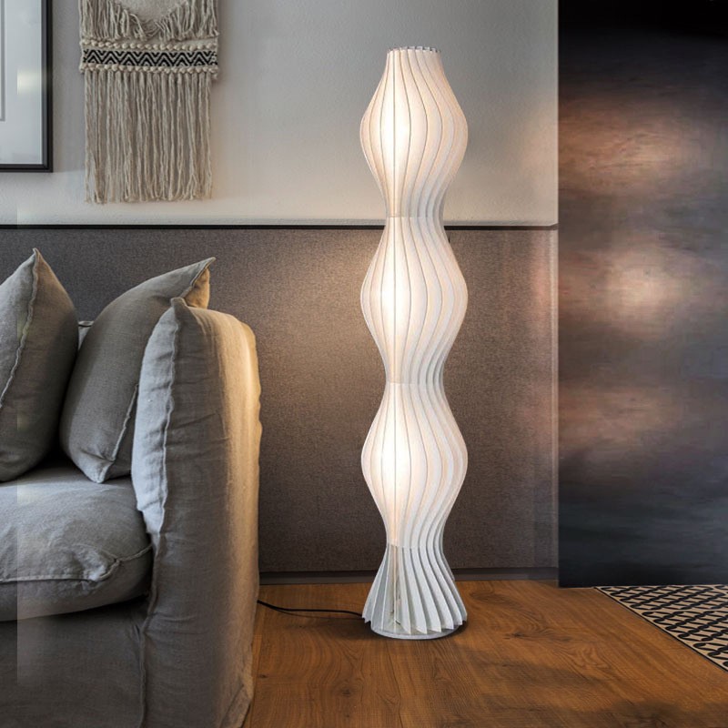 Modern Grass Skirt Vapor Floor Lamp for Living Room