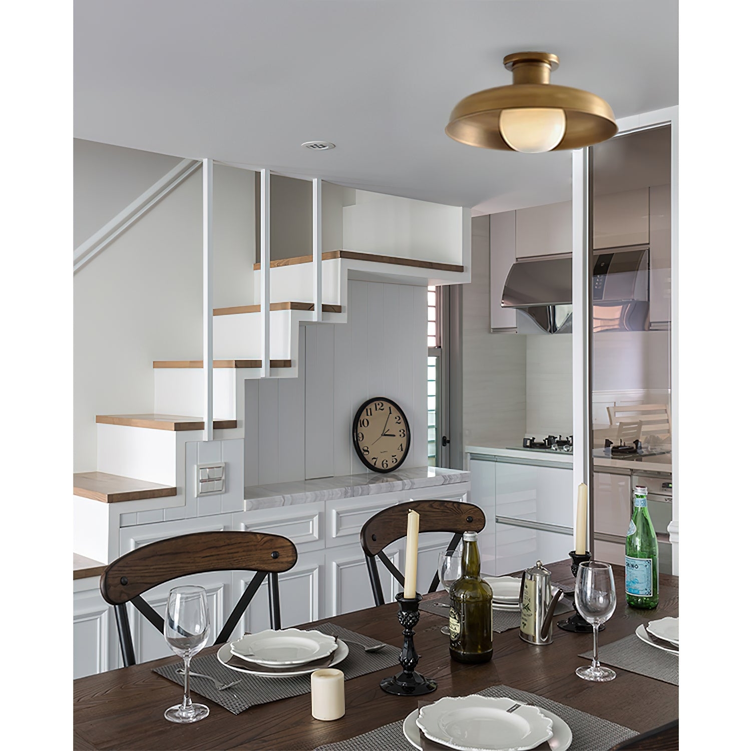 Cadence Semi Flush Ceiling Lamp T1846