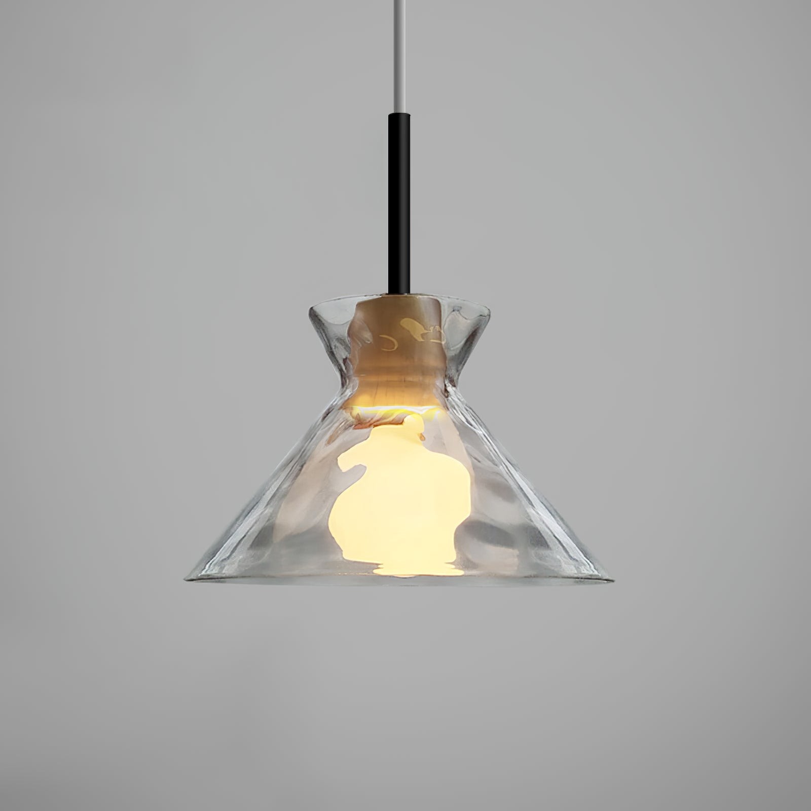 Modern Water Ripple Transparent Glass Pendant Lamp M16