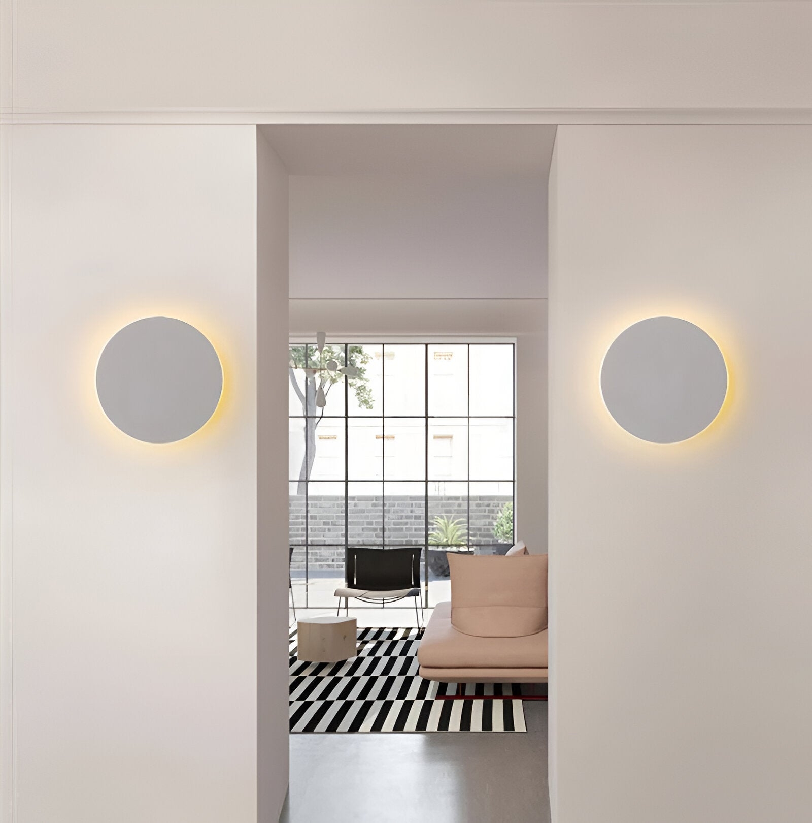 Modern Nordic Round Aluminum Minimalist LED Wall Light T1991