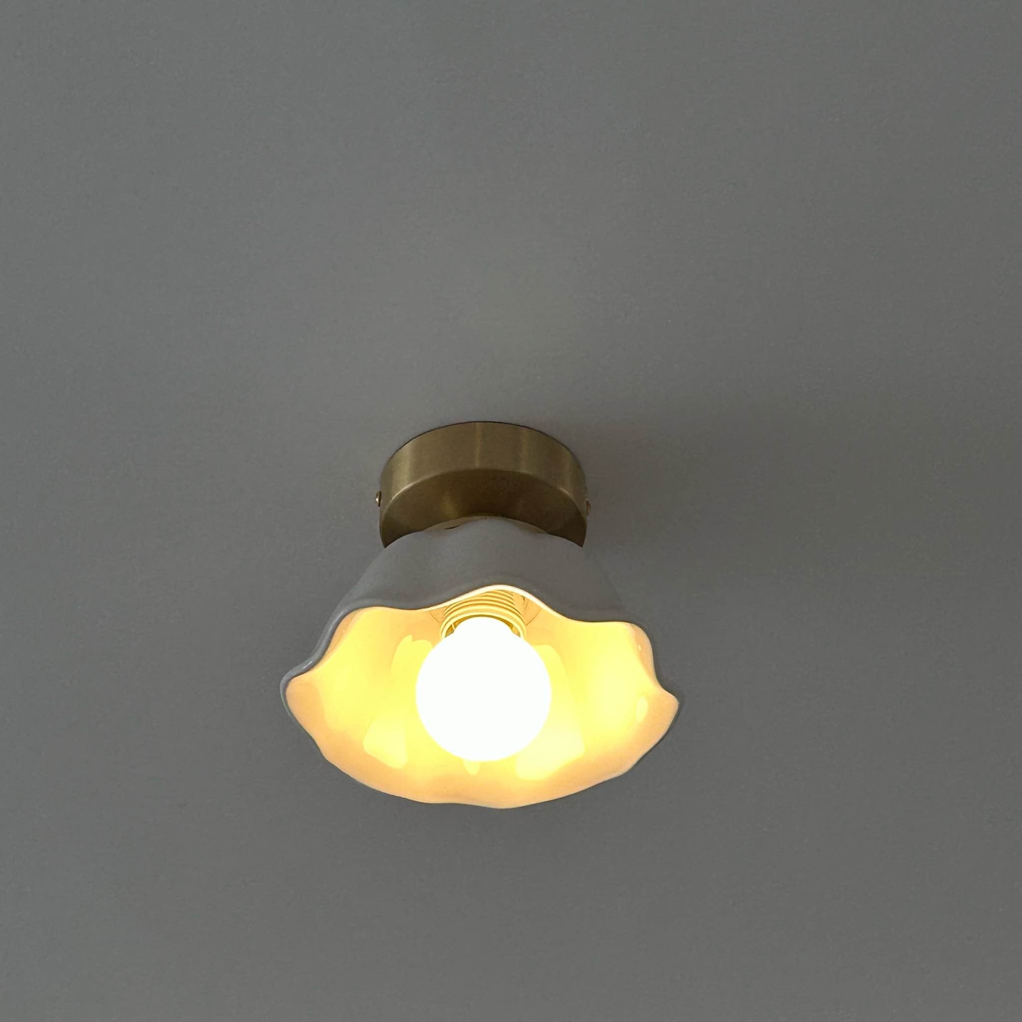 Blossom Glow Mid-Century Ceramic Ceiling Light T2176