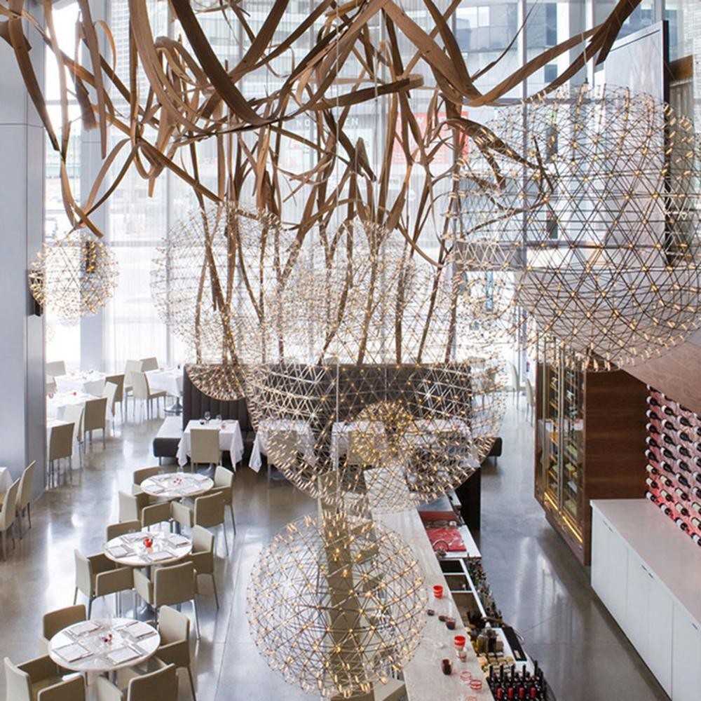 Silver Spark Ball Pendant Light T204