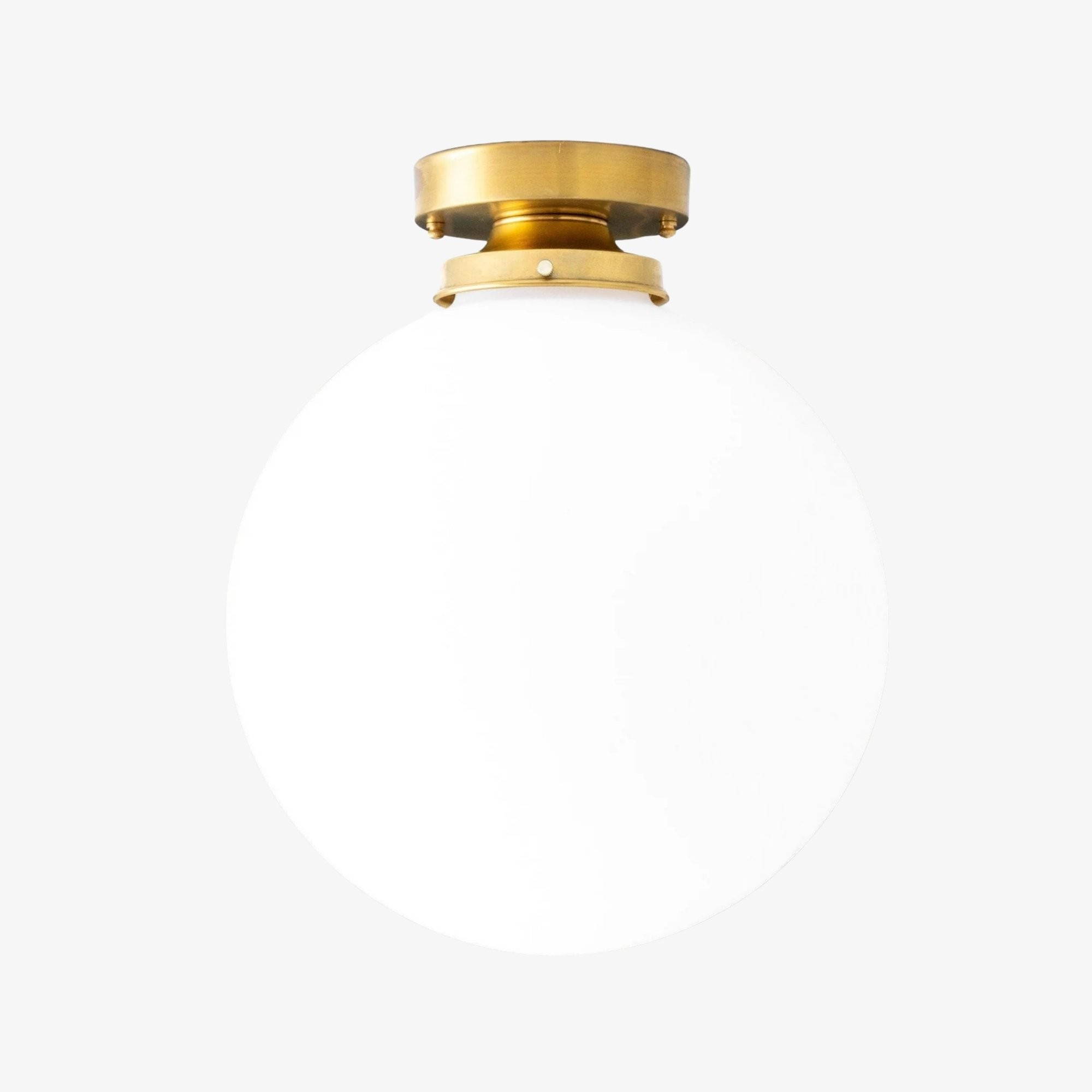 Glorica Glass 12 Inch Globe Ceiling Light - Frosted Glass Art Deco Pendant And Flush Mount T362