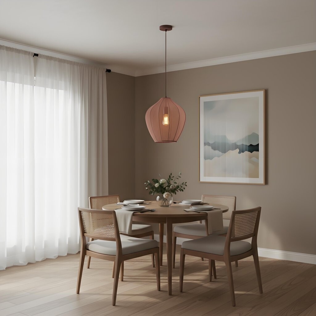 Lumifil Modern Mesh Pendant Light - Hanging Fabric Lghts are Suitable for Dining Rooms or Kitchen Islands T794