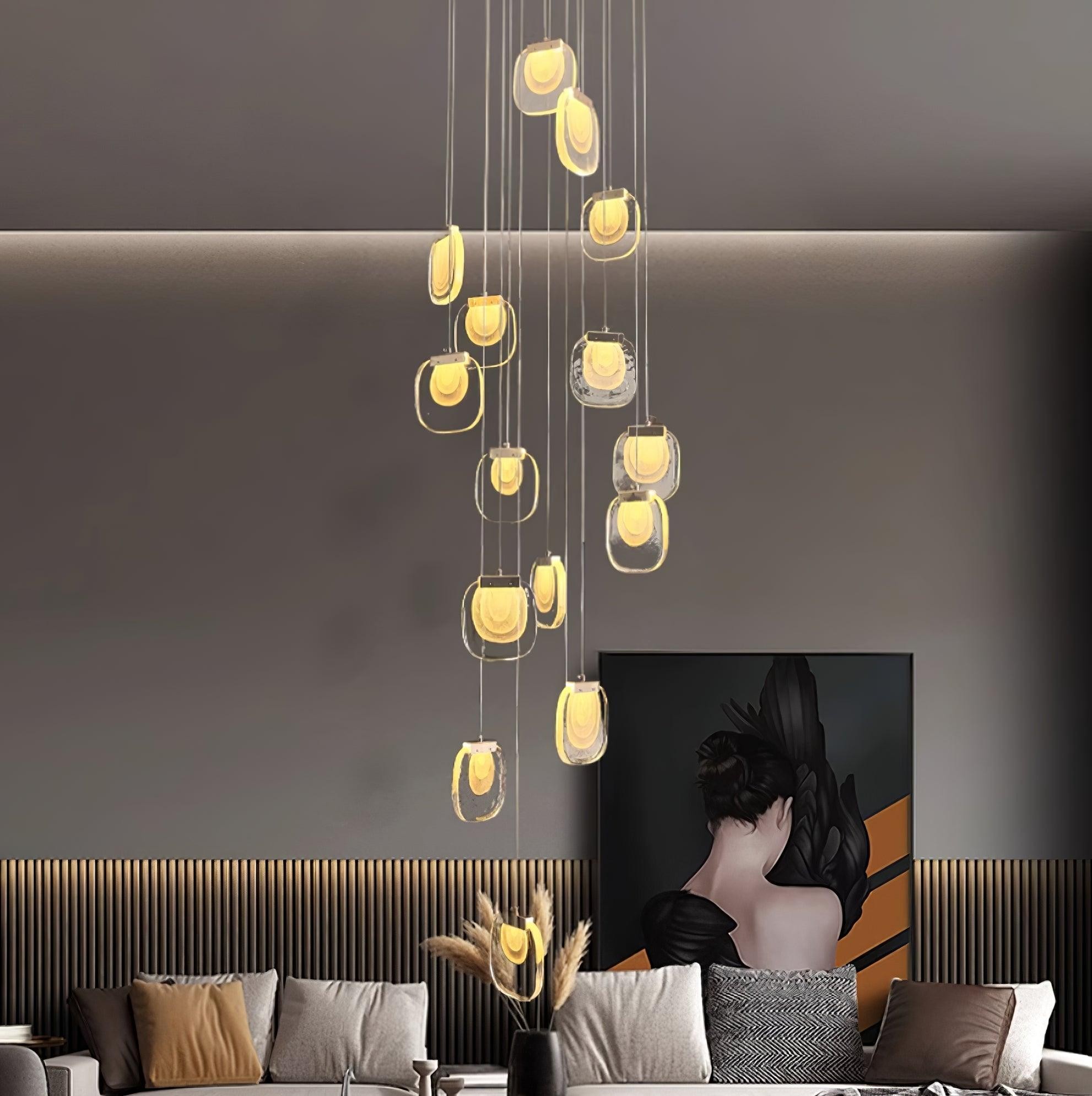 Glass Ripples Pendant Lamp M156