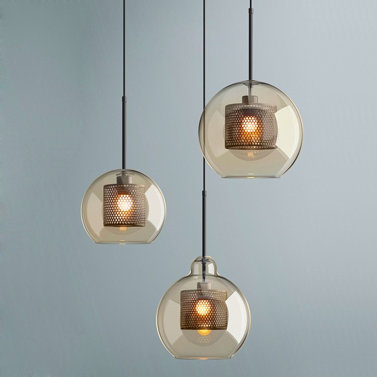 Modern Chiswick Glass Pendant Light Fixtures for Kitchen Dining Room