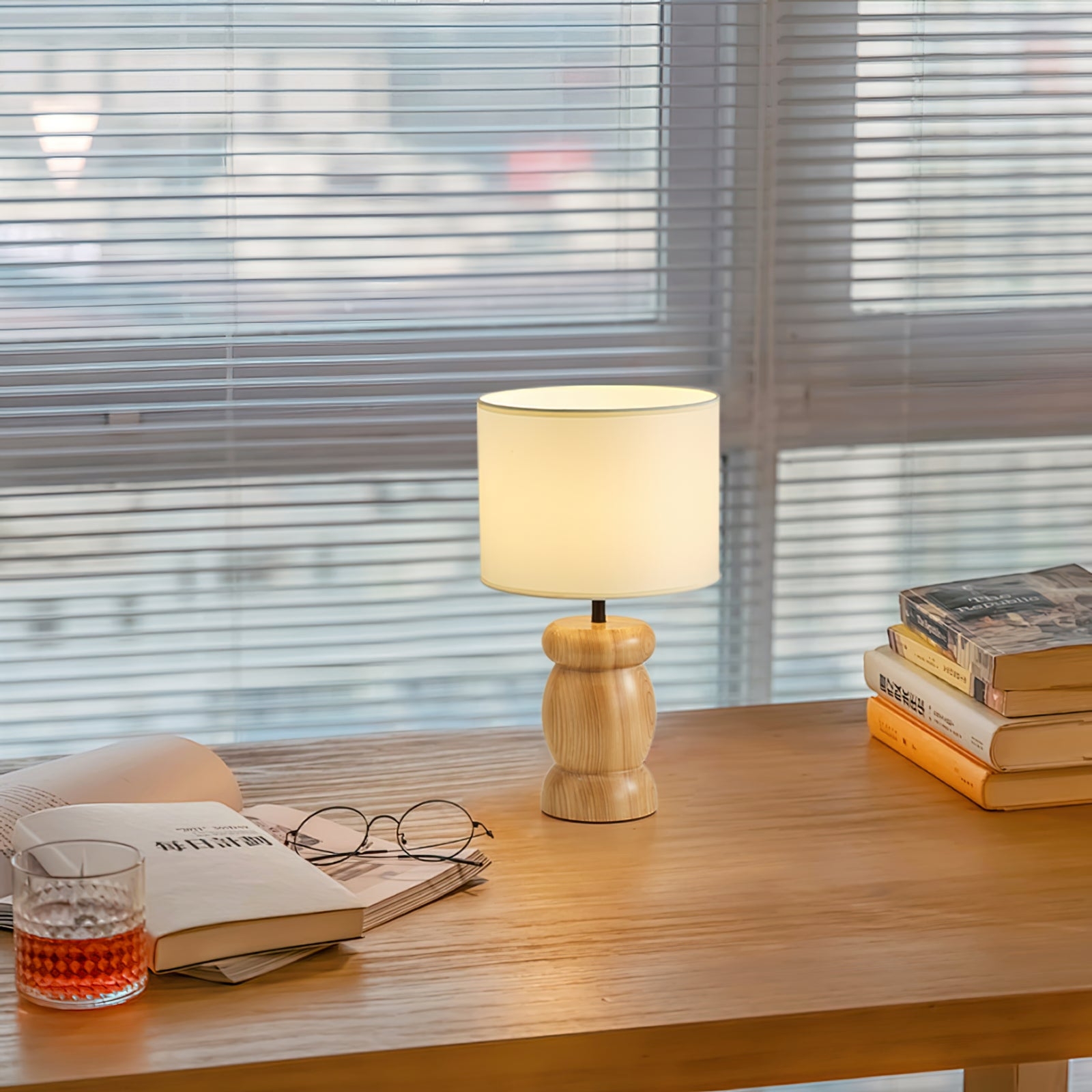 Pebble Wood Table Lamp T1671