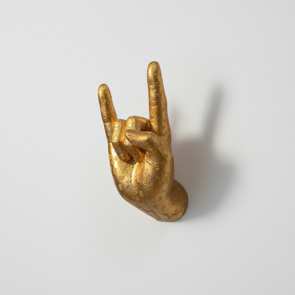 Kickra Victory Sign Wall Mount – Resin Hanger for Jewelry T1191