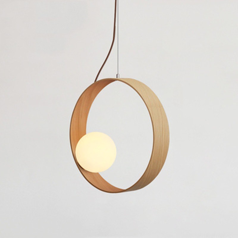 RING Wooden Pendant Light