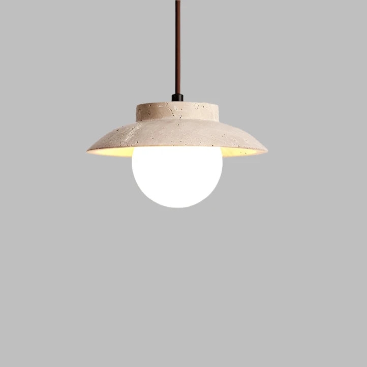 Travertine LED Stone Pendant Light T2160