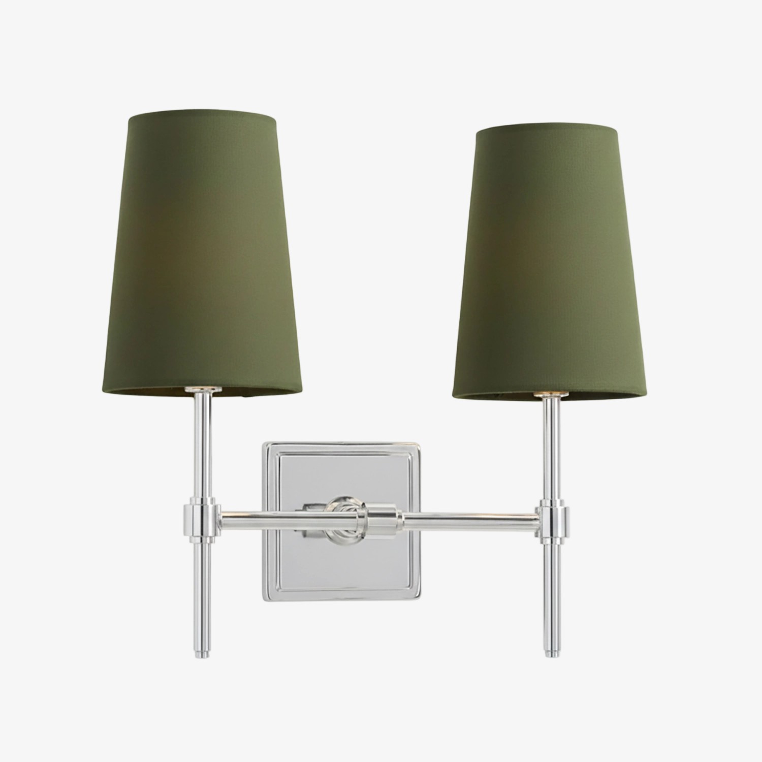 Derlina Stylish Retro Wall Lamp with White Linen Shades – Modern Industrial Design for Any Room T273