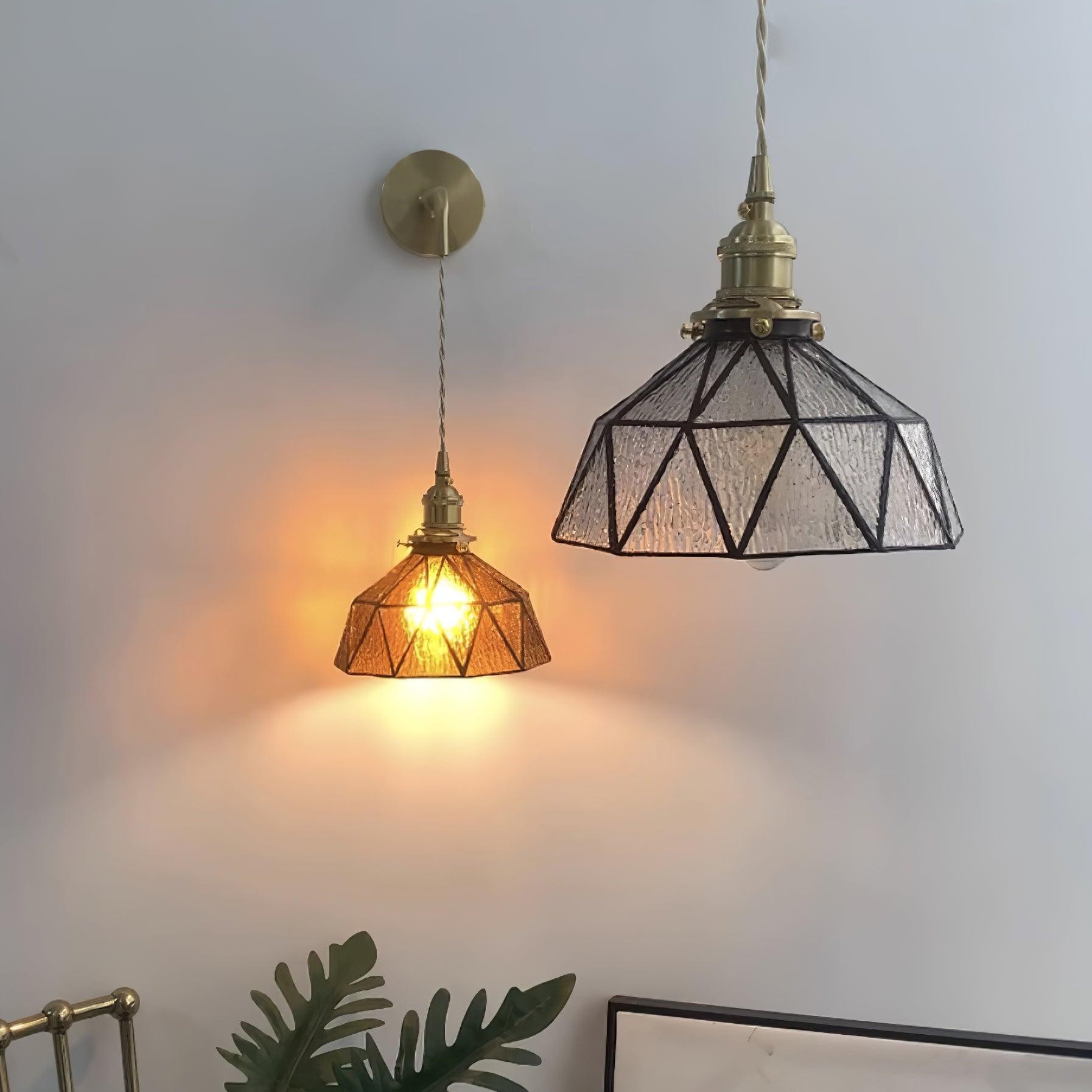Retro Pastoral Glass Wall Lamp M109