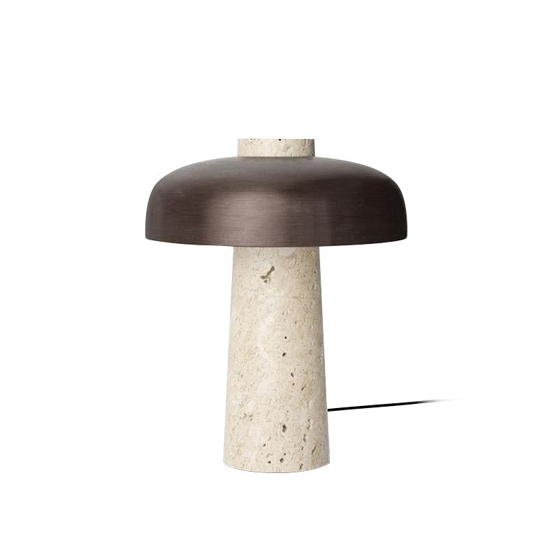 Mushroom Table Lamp - Modern Travertine for Bedroom M503