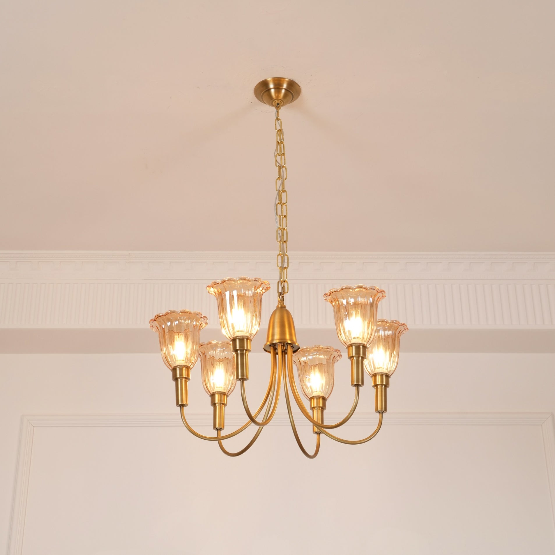 Columbia Brass Chandelier T1729