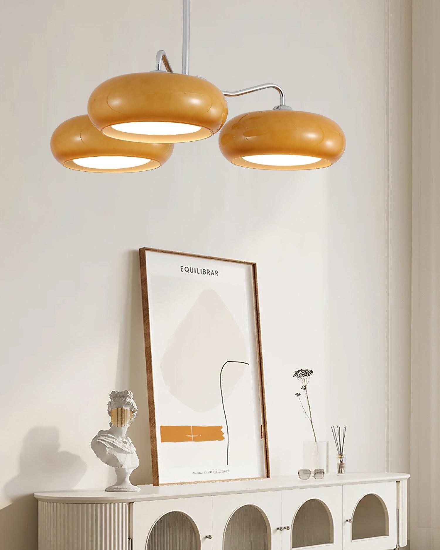 Modern 3 Light Chrome Ceiling Light M223
