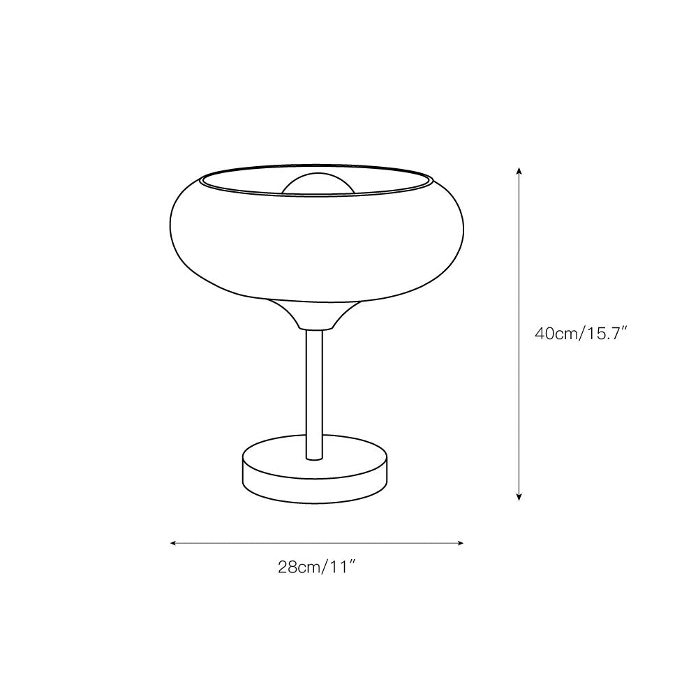 Egg Tart Glass Table Lamp T1667