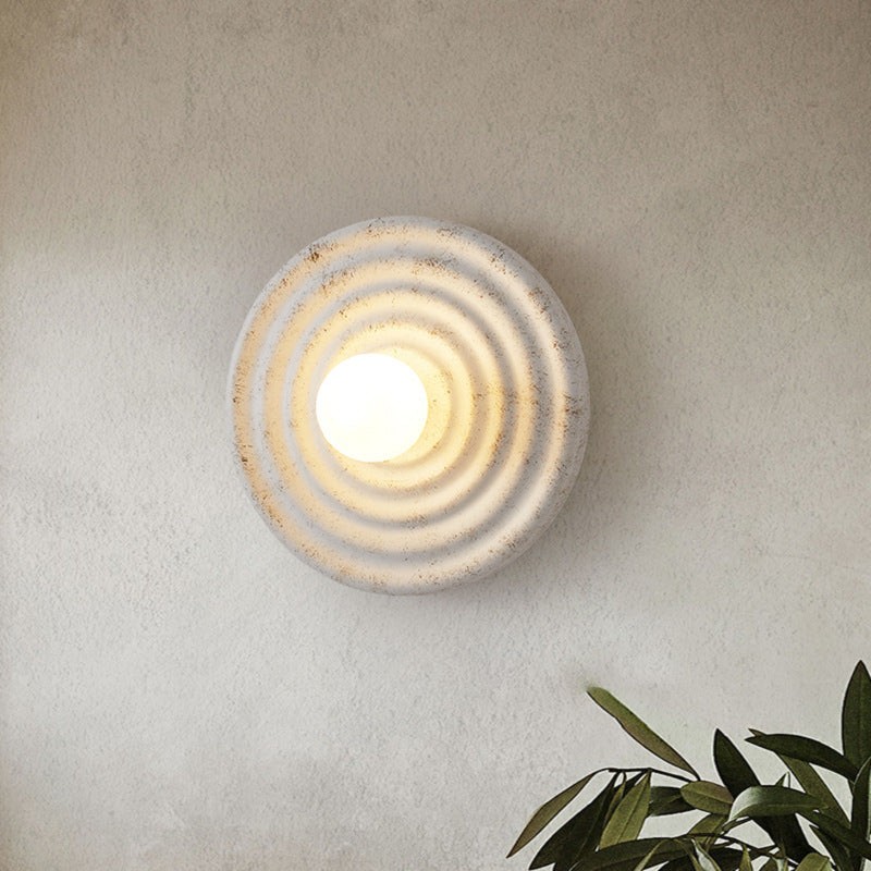 Japanese Wabi-sabi Round Indoor Wall Lamp M04