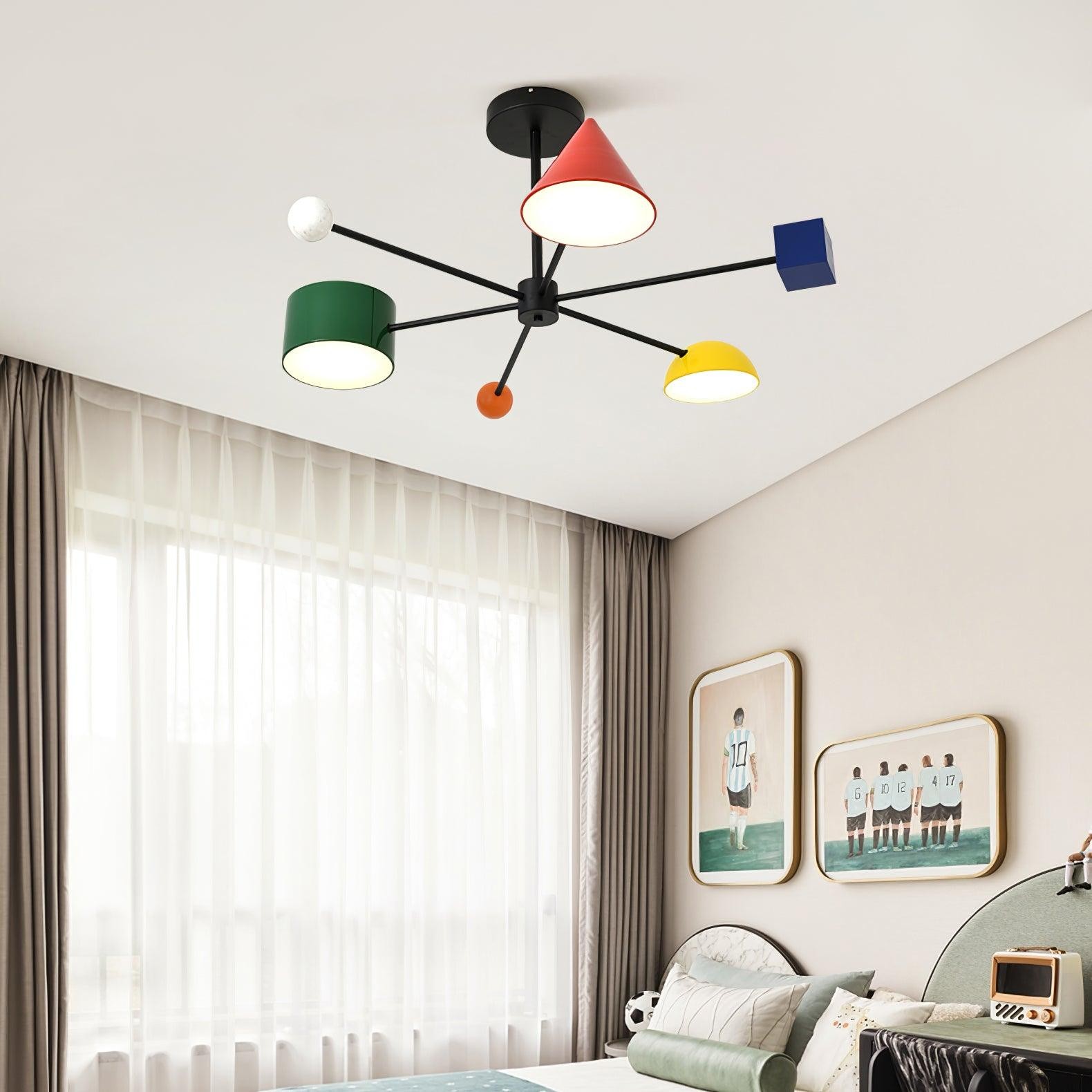 Geometric Colorful Ceiling Light M276